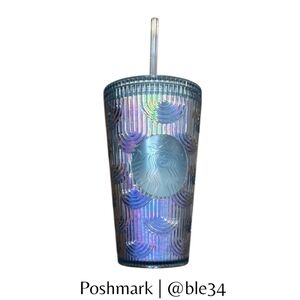 2022 Starbucks 16OZ Iridescent Mermaid Scale Grande Tumbler 🧜🏼‍♀️💙